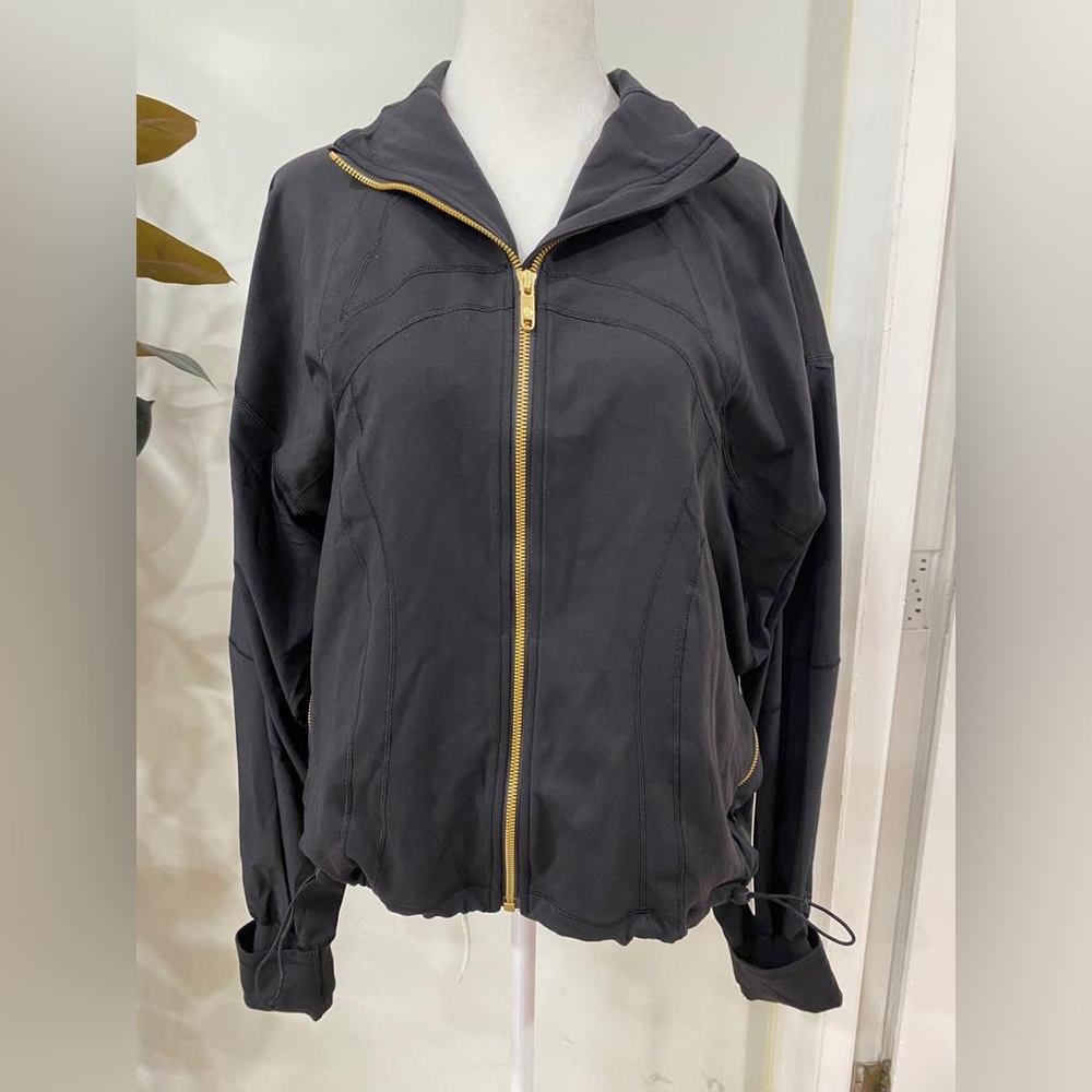 lululemon athletica Black Jacket with Gold Zipper